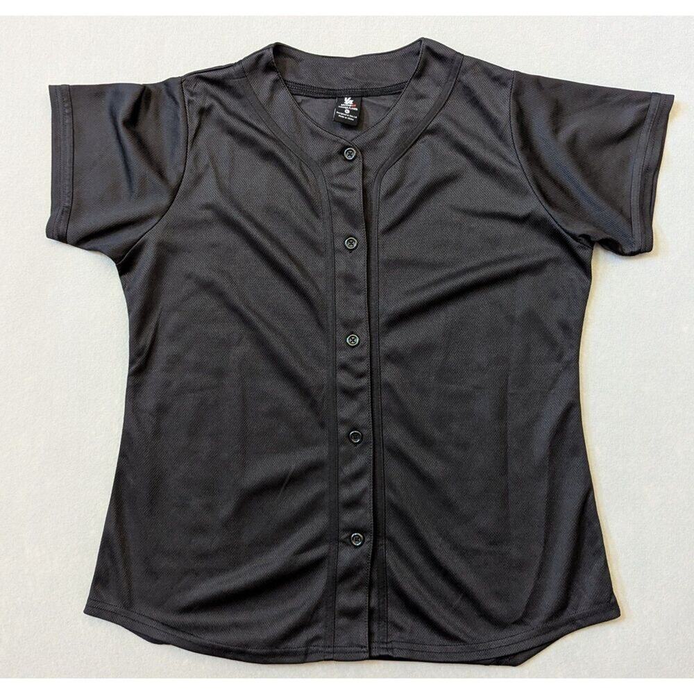 YoungLA Women's Baseball Style Jersey Black Size XL